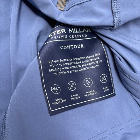 Peter Millar Crown Crafted XL Ocean Blue Contour Full Zip Jacket MS25XZ09 NWT - Picture 4 of 7